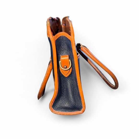 DOONEY & BOURKE Black and Tan Leather Tote Bag - Picture 4 of 8